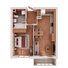 Квартира 41,8 м², 1-комнатная - изображение 5