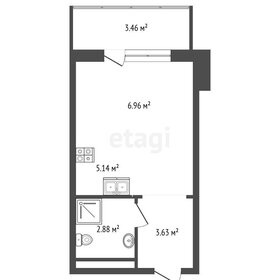 Квартира 22,1 м², студия - изображение 1