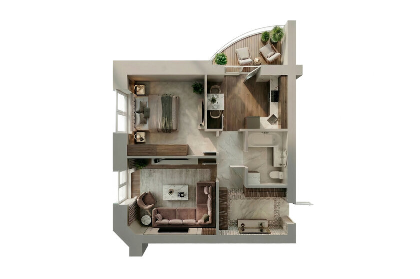 47 м², 2-комнатная квартира 850 000 ₽ - изображение 80