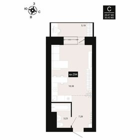 Квартира 30,4 м², 1-комнатная - изображение 1