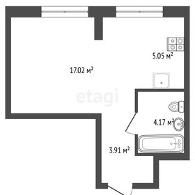 Квартира 30,2 м², студия - изображение 1