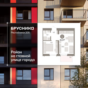 Квартира 35,3 м², 2-комнатная - изображение 1