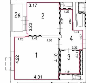 Квартира 39 м², 1-комнатная - изображение 1