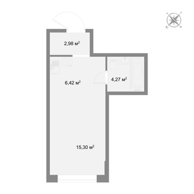 Квартира 29,9 м², 1-комнатная - изображение 2