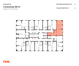 Квартира 56,1 м², 2-комнатная - изображение 2