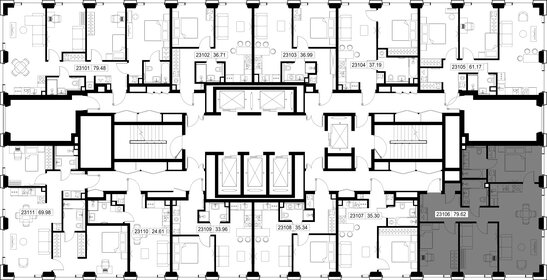 Квартира 79,6 м², 3-комнатная - изображение 3