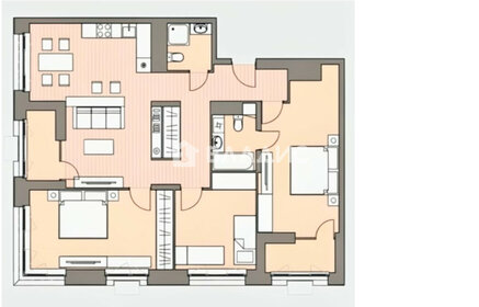 Квартира 101,2 м², 3-комнатная - изображение 1