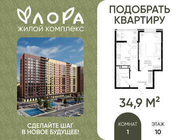 Квартира 34,9 м², 1-комнатная - изображение 1