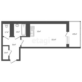 Квартира 33 м², студия - изображение 1