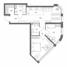 Квартира 77,3 м², 3-комнатная - изображение 3