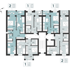 Квартира 56,2 м², 2-комнатная - изображение 2