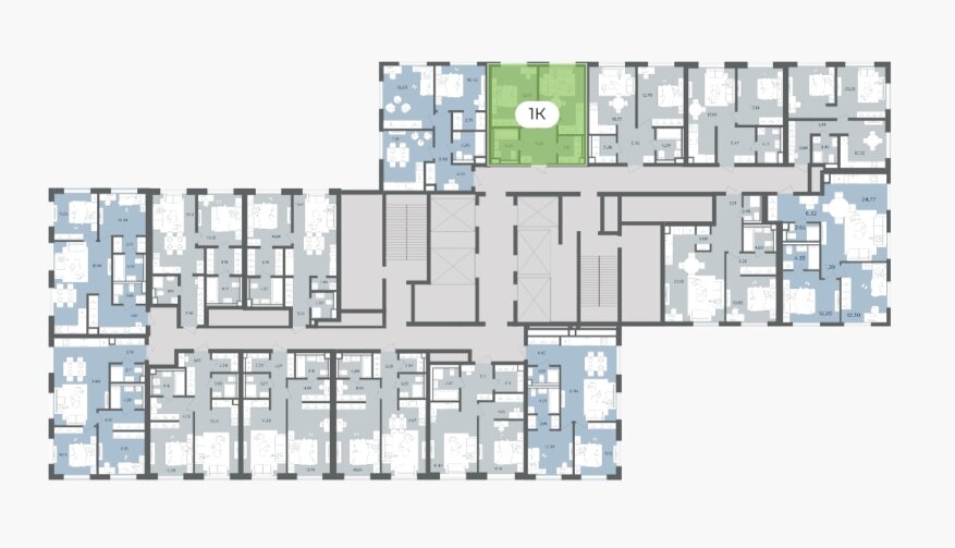28,7 м², 1-комнатная квартира 19 409 782 ₽ - изображение 20