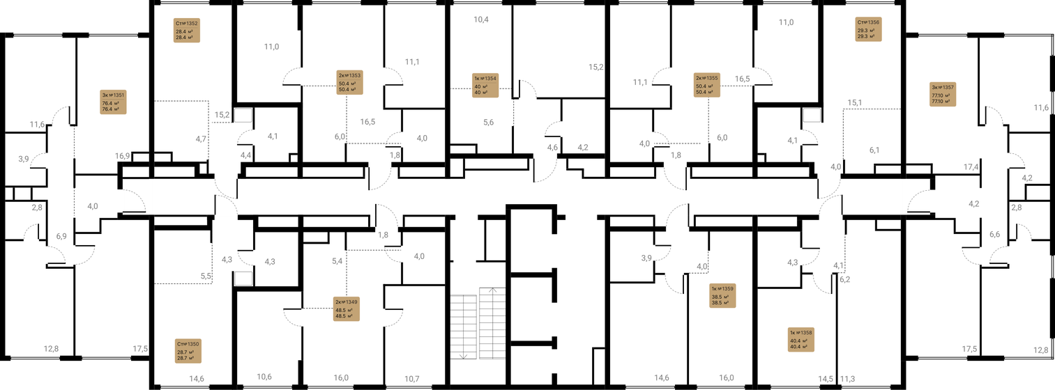 26 м², квартира-студия 9 100 000 ₽ - изображение 97