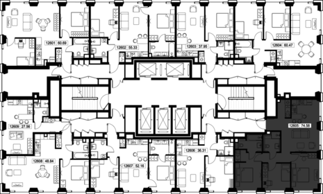 Квартира 74,6 м², 3-комнатная - изображение 2
