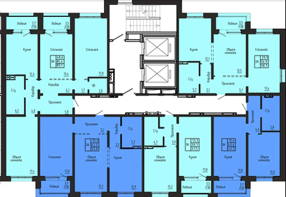 Квартира 58,7 м², 2-комнатная - изображение 2