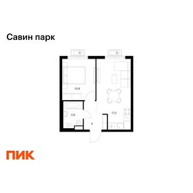 Квартира 35,9 м², 1-комнатная - изображение 1