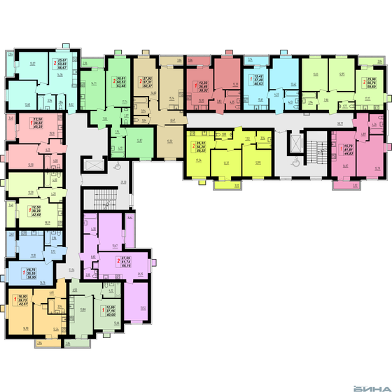 36,9 м², 2-комнатная квартира 1 550 000 ₽ - изображение 74