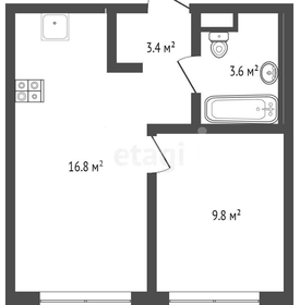 Квартира 36 м², 1-комнатная - изображение 1