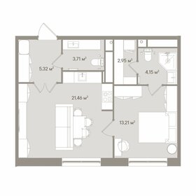 Квартира 50,8 м², 2-комнатные - изображение 2