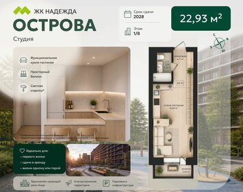 Квартира 22,9 м², 1-комнатная - изображение 1