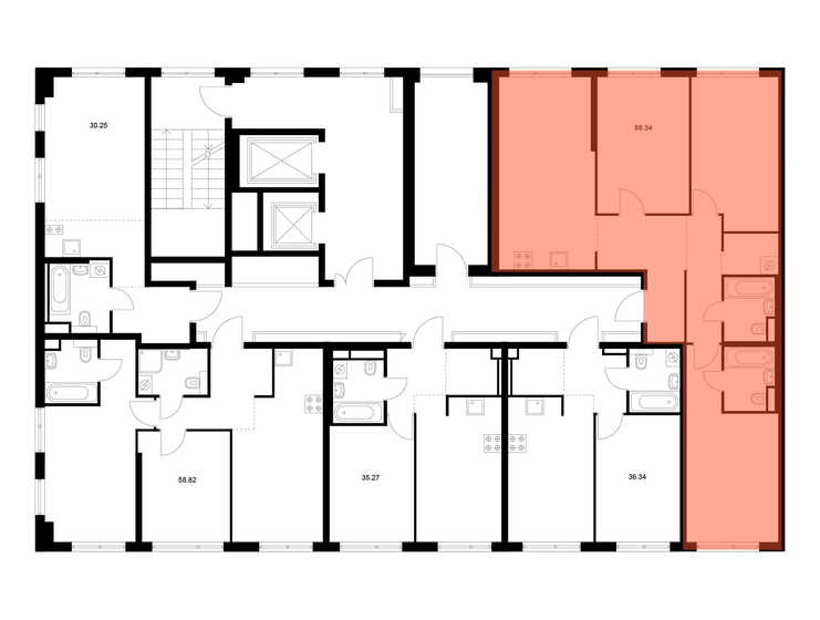 101,6 м², 4-комнатная квартира 28 950 000 ₽ - изображение 106