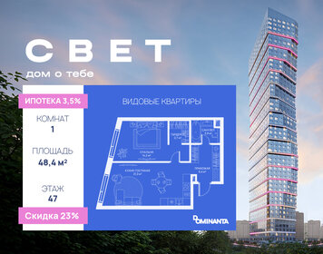 Квартира 48,4 м², 1-комнатная - изображение 1