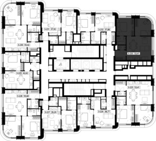 Квартира 53,4 м², 2-комнатная - изображение 2