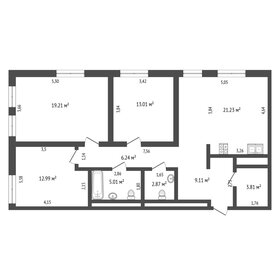Квартира 93,6 м², 3-комнатная - изображение 2