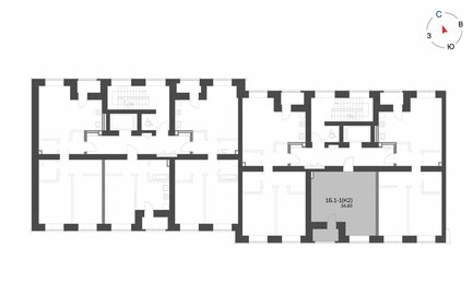 Квартира 34,8 м², 1-комнатная - изображение 3