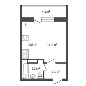 Квартира 24,2 м², студия - изображение 1