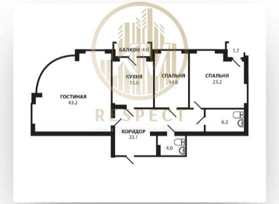 127 м², 3-комнатная квартира 50 800 000 ₽ - изображение 1