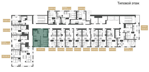 Квартира 41,5 м², 1-комнатные - изображение 1