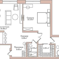 Квартира 83,4 м², 2-комнатная - изображение 4