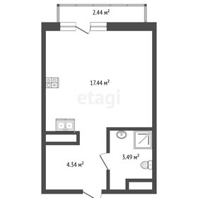 Квартира 25,5 м², студия - изображение 1