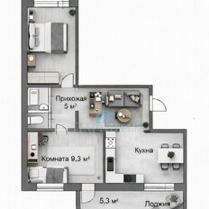 Квартира 54,1 м², 2-комнатная - изображение 3