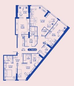 Квартира 157,8 м², 3-комнатная - изображение 1