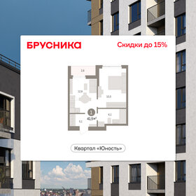 Квартира 41,5 м², 1-комнатная - изображение 1