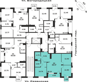 Квартира 88,6 м², 3-комнатная - изображение 2