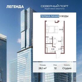 Квартира 28,1 м², студия - изображение 1