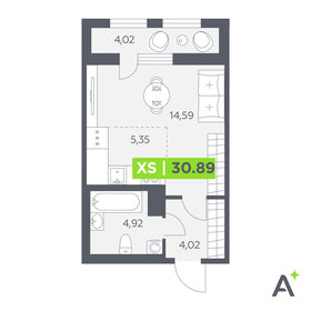 Квартира 30,9 м², студия - изображение 1