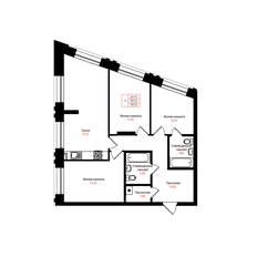 Квартира 79 м², 3-комнатная - изображение 2
