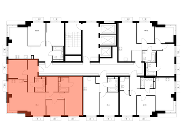 Квартира 84,7 м², 3-комнатная - изображение 2