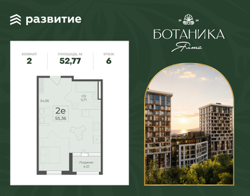 Квартира 52,8 м², 2-комнатная - изображение 1