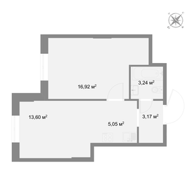 Квартира 41,9 м², 1-комнатная - изображение 2