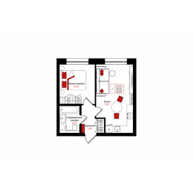 Квартира 35,6 м², 1-комнатная - изображение 1