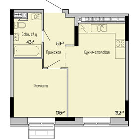 Квартира 39,4 м², 1-комнатная - изображение 1