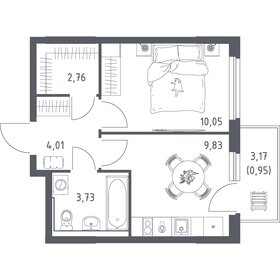 Квартира 31,3 м², 1-комнатная - изображение 1