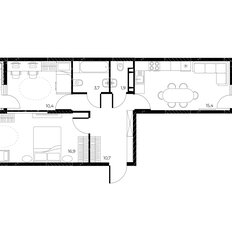Квартира 61,7 м², 3-комнатная - изображение 2