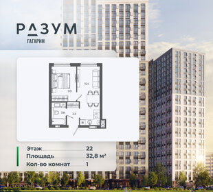 Квартира 32,8 м², 1-комнатная - изображение 1
