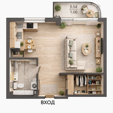 Квартира 35 м², студия - изображение 5